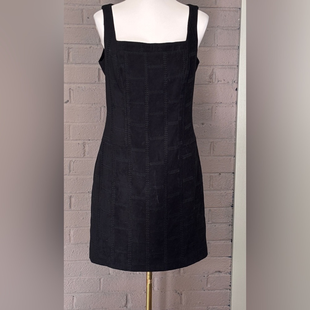 Roberto Makali  Vintage Patchwork faux suede stitch dress M